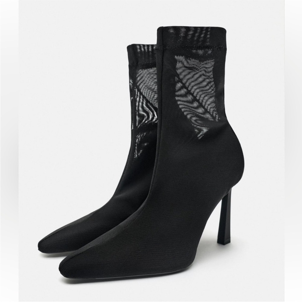 Zara Mesh Booties
